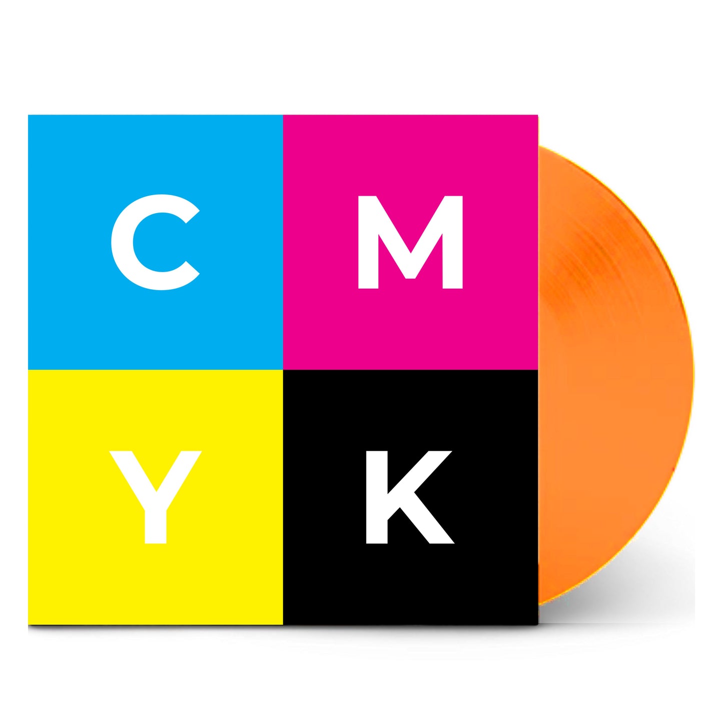 7" COLOUR LABEL DOUBLE SIDE VINYL (SOLID ORANGE)  INC CMYK COLOUR LABELS