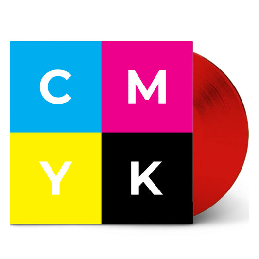 DOUBLE SIDE LP (SEE THOUGH RED) 300X WITH PRINTED LABELS, PRINTED 3MM SLEEVE, INNER WHITE SLEEVE, £5.63 EACH