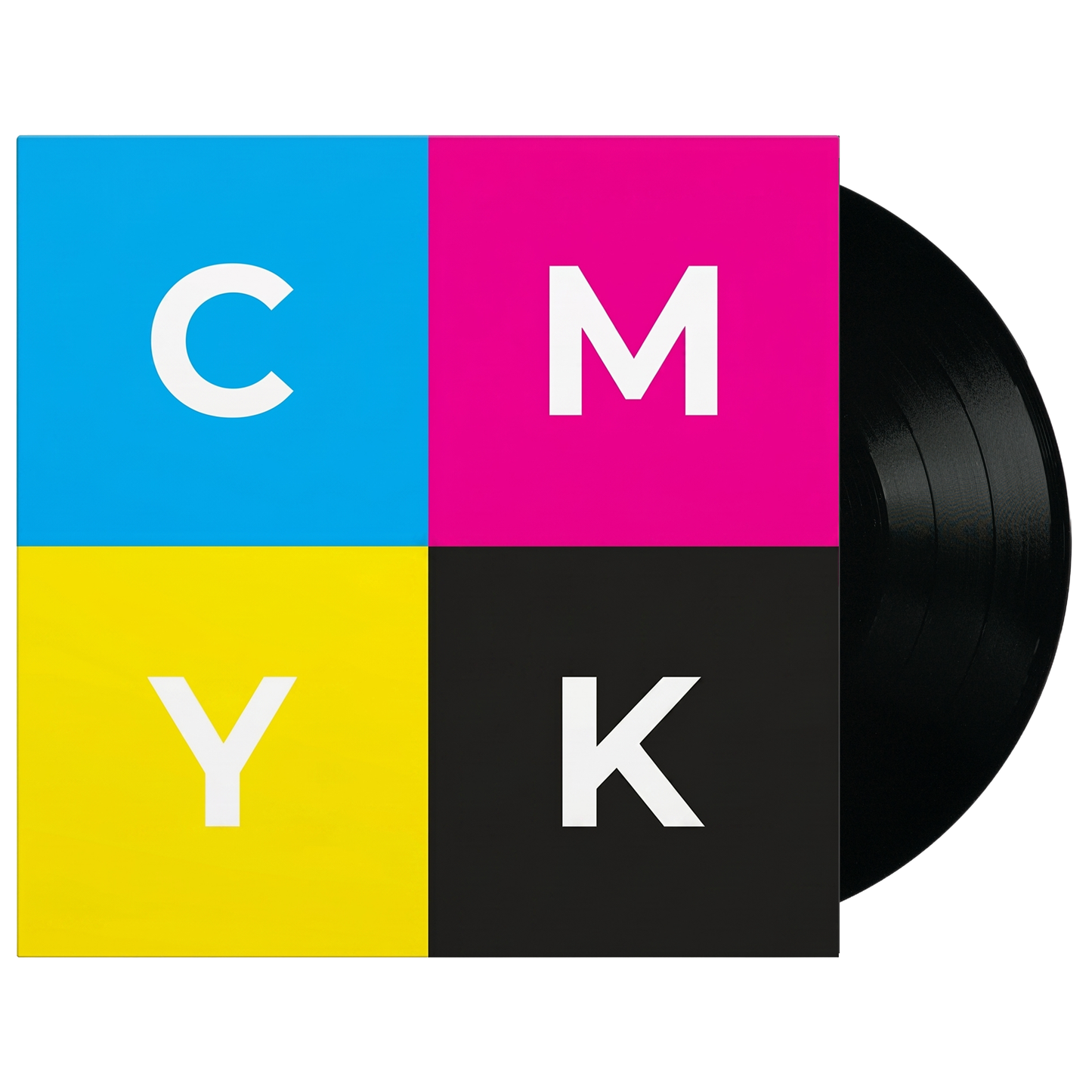 DOUBLE SIDE LP (150G SOLID BLACK VINYL) WITH PRINTED LABELS, PRINTED 3MM SLEEVE, INNER WHITE SLEEVE